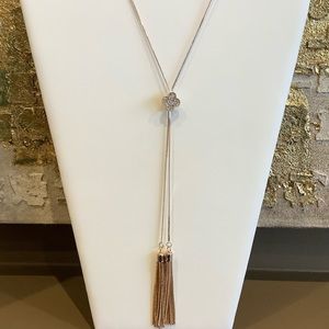 Quatrefoil Lariat Necklace